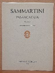 Sammartini, Giuseppe  Passacaglia sur un theme avec Basse chiffree pour Violon et Piano (Tivadar Nachez) 