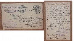 Steiner, Wilhelm  Postkarte / Ganzsache des Wilhelm Steiner, Pressburg u. Sigmund bzw. Zsigmond Steiner an A. Bielefeld