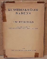 Lacroix, Emil; Peter Hirschfeld und Wilhelm Paeseler  Die Kunstdenkmler des Amtsbezirkes Ettlingen. Kreis Karlsruhe 