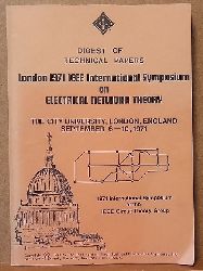 diverse  Digest of Technical Papers (London 1971 IEEE International Symposium on Electrical Network Theory, the City University, London, England, September 6-10, 1971) 