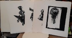 Diedrich, Helmut Stephan  Mappe mit 15 Druckgraphiken (Lithographien in schwarz) 
