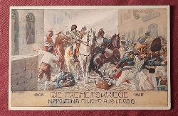   Ansichtskarte AK Die Freiheitskriege. Napoleons Flucht aus Leipzig 1806-1815 (Knstlerkarte von Ernst Kutzer) 