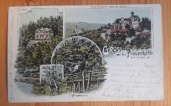   Ansichtskarte AK Gru aus der Prinzenhhle Schsisches Erzgebirge (Farblitho. Forsthaus, Schnburg