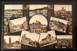   Ansichtskarte AK Meissen. Mehrbildkarte mit 10 Ansichten 