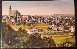   Ansichtskarte AK Schneeberg im schsichen Erzgebirge. 833 m .n.n. (neue Handelsschule) 