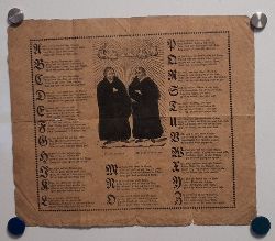 Luther, Martin Dr. und Philipp Melanchthon  1 Blatt (Bilderbogen) Alphabet der protestantischen Ethik 