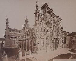   Orig. Fotografie Certosa di Pavia Facciata e Fianco della Chiesa 
