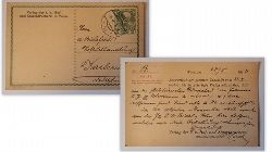   Postkarte / Ganzsache. Bestellung der k.u.k. Hof- und Staatsdruckerei in Wien v. 28.2.1913 (Adressiert an A. Bielefeld`s Hofbuchhandlung, Karlsruhe) 