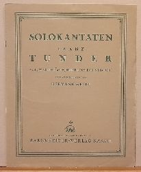 Tunder, Franz  Solokantaten Nr. 1 "Wachet auf, ruft uns die Stimme" fr Sopran mit vier Streichinstrumenten und Orgel (Hg. Hermann Meyer) (Partitur zugleich Orgel- und Singstimme) 