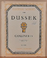 Dussek, J.L. (Johann Ludwig auch Ladislaus)  Canzonetta / Rondo fr Klavier (neu revidierte Ausgabe von Fred M. Voss. Einzel-Ausgabe) 