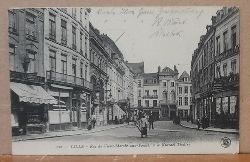   Ansichtskarte AK Lille. Rue du Vieux-Marche-aux Poulets et le Kursaal-Theatre (hinten seltener Stempel Militr-Werkstttenamt Aulnoye (Nord) Frankreich). Feldpost) 