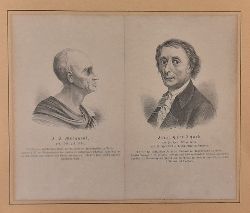 Achard, Franz Carl und A.S. (Andreas Sigismund) Marggraf  2 Blatt Portrts der oben genannten Naturwissenschaftler (Zucker) 