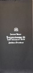 Dnzer, Eberhard (Hg.)  Original-Grafikkalender. Dreigroschenoper 85. Zwlf Schemen auf Btten. Jubilums-Privatdruck (12 Originalentwrfe, von den Platten und Stcken im Direktdruck abgezogen. Siebdrucke alle vom Knstler signiert) 