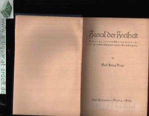 Voigt, Karl-Heinz:  Fanal der Freiheit Roman um Johann Philipp Palm aus der Zeit Deutschlands tiefer Erniedrigung 