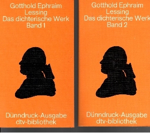 Lessing, Gotthold Ephraim:  Das  dichterische Werk Band 1 + Band 2 