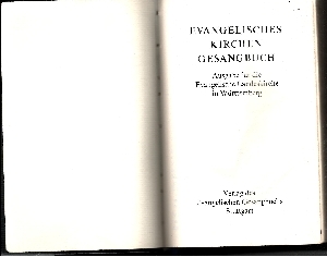 ohne Angabe:  Evangelisches Gesangbuch Ausgabe für die Evangelische Landeskirche in Württemberg 