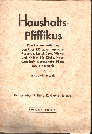 Elisabeth Nowak:  Haushalts - Pfiffikus 