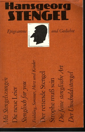 Stengel, Hansgeorg;  Epigramme und Gedichte Illustrationen von Rolf F. Müller 