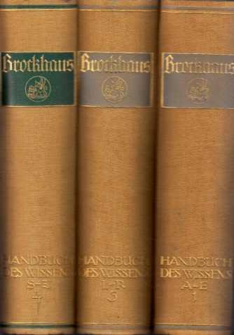 Aurtorengruppe;  Brockhaus - Handbuch des Wissens in vier Bänden - Band 1, 2, 3, 4 4 Bücher 