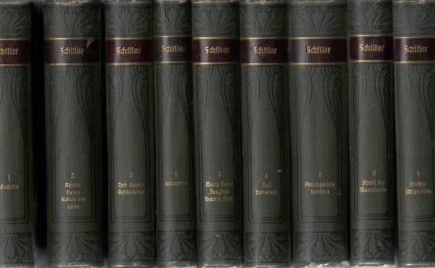 Bellermann, Ludwig;  Schillers Werke - Band 1, 2, 3, 4, 5, 6, 7, 8, 9 9 Bände Meyers Klassiker-Ausgaben 