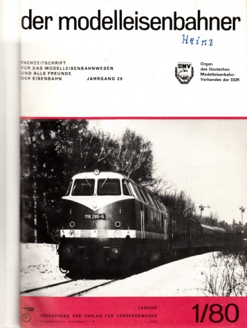 Autorengruppe;  Der Modelleisenbahner - Fachzeitschrift für das Modelleisenbahnwesen und alle Freunde der Eisenbahn - 1980 / Hefte 1 bis 12 