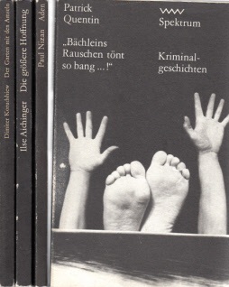 Autorengruppe;  Bächleins Rauschen tönt so bang...! - Die größere Hoffnung - Aden - Der Garten mit den Amseln 4 Bücher 