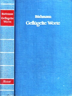 Büchmann, Georg;  Geflügelte Worte 