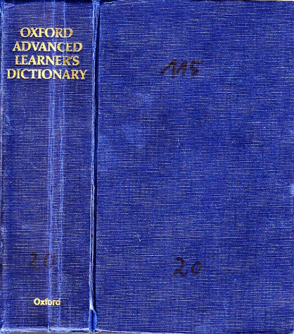 Cowie, A.P.;  Oxford advanced Lerner´s Dictionary of Current English 