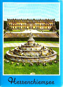 Scholz, H.O.;  Königsschloss Herrenchiemsee - 18 Color Aufnahmen - Herpich - Bildheft Nr. 1 Fotos: Joseph Härtl 
