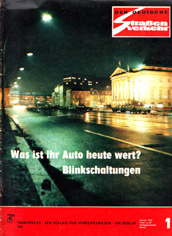 Kinze, Max;  Der deutsche Straßenverkehr - Zeitschrift für Verkehr und Wirtschaft - Hefte 1, 2, 3, 4, 5, 6, 7, 8, 9, 10, 11, 12/1976 12 Hefte 