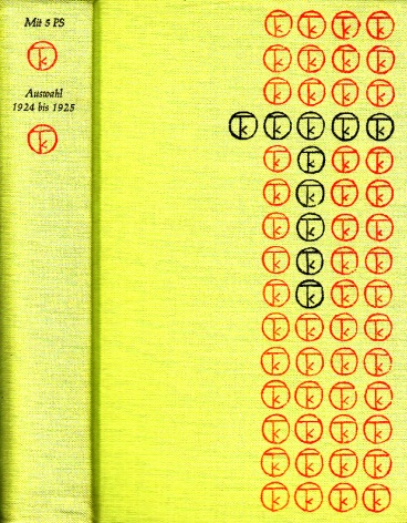 Tucholsky, Kurt;  Mit 5 PS - Auswahl 1924 bis 1925 - Band 3 