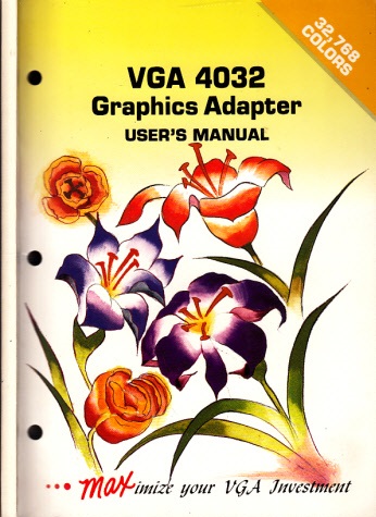 Autorengruppe;  VGA 4000 Graphic Adapter - User´s Manual 