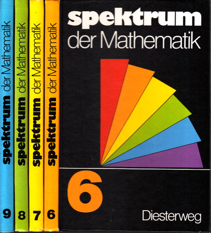 Tischel, Gerhard, Helmut Achilles Dietrich Hillmann u. a.;  Spektrum der Mathematik 6., 7., 8., 9. Schuljahr 4 Bücher 