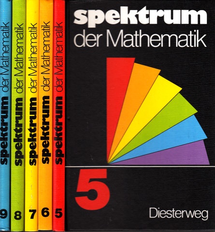 Tischel, Gerhard, Helmut Achilles Dietrich Hillmann u. a.;  Spektrum der Mathematik 5, 6., 7., 8., 9. Schuljahr 5 Bücher 