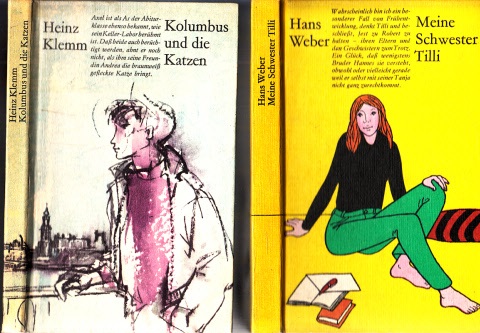 Weber, Hans und Heinz Klemkem;  Meine Schwester Tilli - Kolumbus und die Katzen 2 Bücher - Bustrationen: Gitta Kettner und Volker Pfüller 
