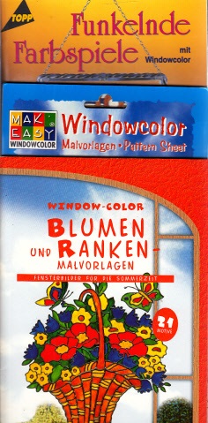 Kobold, Silke und Gisela Heim;  Window Color: Blumen und Ranken-Malvorlagen - Ein Blumenmeer aus Windowcolor - Funkelnde Farbspiele 3 Heftchen 