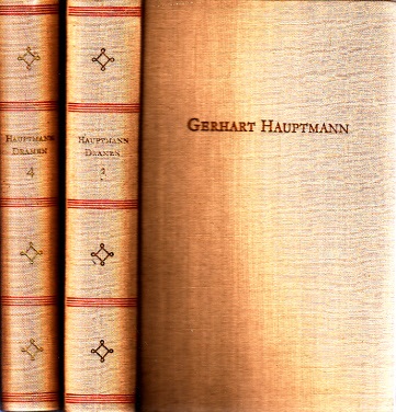 Hauptmannn, Gerhart;  Ausgewählte Dramen Band 3, 4 2 Bücher 