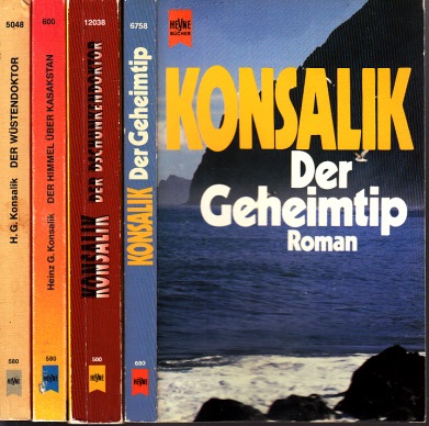 Konsalik, Heinz G.;  Der Wüstendoktor - Der Himmel über Kaskstan - Der Dschunkendoktor - Der Geheimtip 4 Bücher 