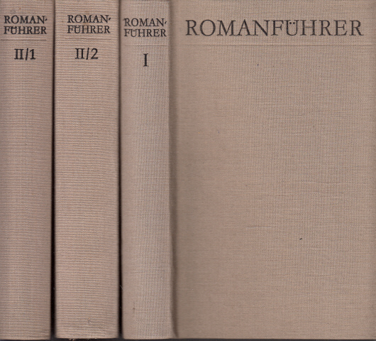 Böttcher, Kurt und Günter Albrecht;  Romanführer A-Z, Band 1 bis Band 3 3 Bücher 