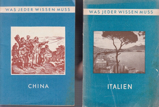 Hoffmann, Walter, Liang Hsi und Joachim Bagemühl;  Was jeder wissen muss Nr.4: China und Nr. 5: Italien 2 Heftchen 