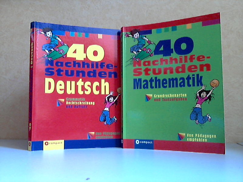 Kaufmann, Astrid;  40 Nachhilfestunden Deutsch + 40 Nachhilfestunden Mathematik 2 Bücher 