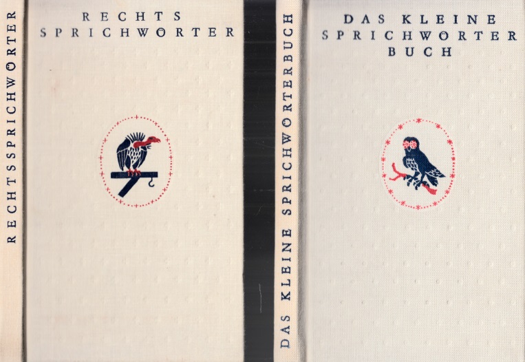 Grundmann, Günter, Annelies Müller- Hegemann Michael Strich u. a.;  Rechts Sprichwörterbuch - Das kleine Sprichwörterbuch 2 Bücher 