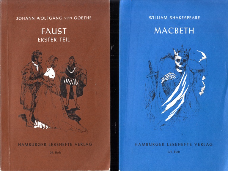 Goethe, Johann Wolfgang und William Shakespeare;  Faust erster Teil - Macbeth 2 Hefte 