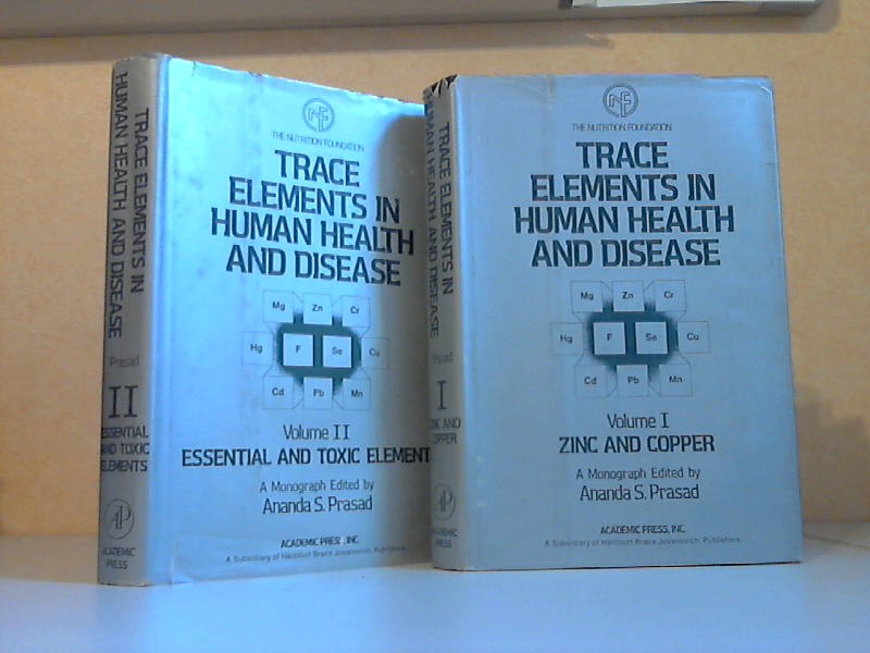 Prasad, Ananda S and Donald Oberleas;  Trace Elements in Human Health and Disease Volume 1 + 2 2 Bücher 