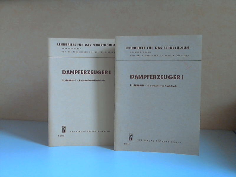 Boie, Werner und Helmut Effenberger;  Dampferzeuger Lehrbriefe 3 und 7 2 Heftchen 