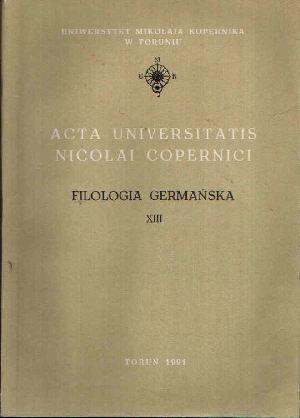 Gosieniecka, Jadwiga:  Filologia Germanska XIII 