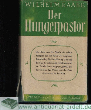 Raabe, Wilhelm;  Der Hungerpastor 