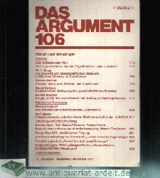 Haug, Fritz:  Das Argument 106 Staat und Ideologie - 19. Jahrgang November/Dezember 1977 
