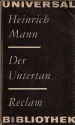 Mann, Heinrich;  Der Untertan 