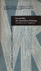 Autorenkollektiv:  Formkrfte der deutschen Dichtung vom Barock bis zur Gegenwart Vortrge gehalten im Deutschen Haus 1961/ 1962 
